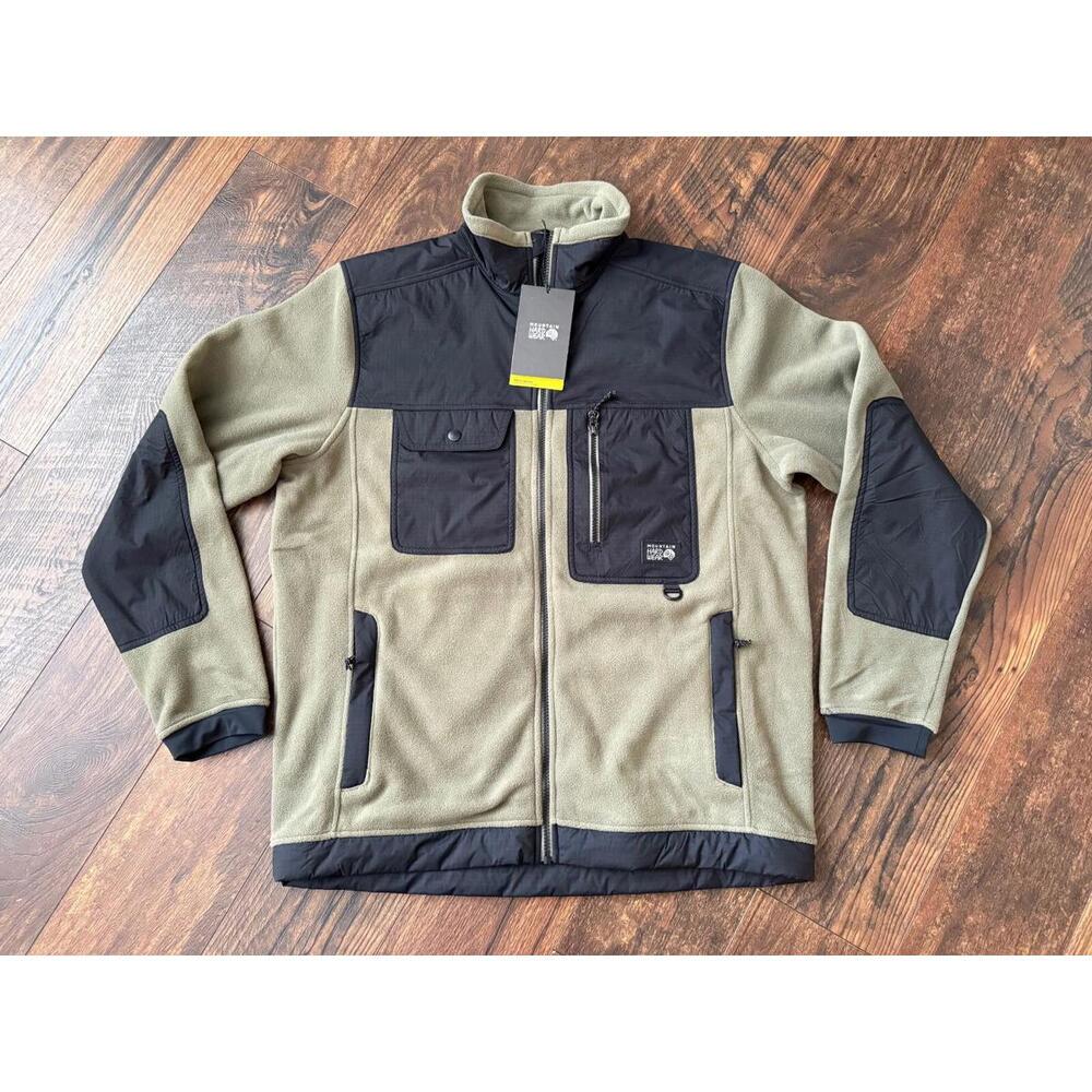 NEW Mountain Hardwear Men's First Tracks Fleece Full Zip Jacket Stone Green SZ S